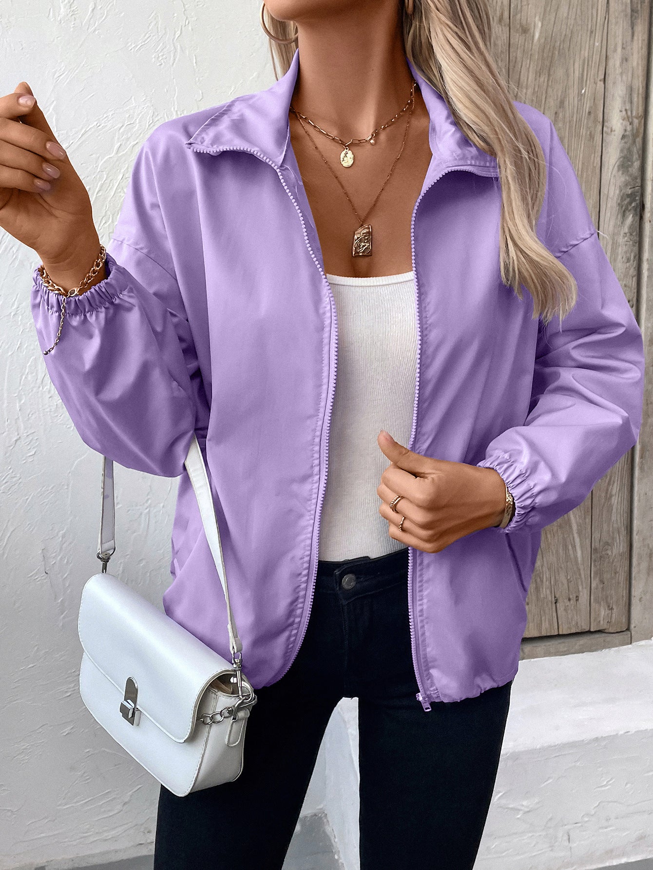 Women Clothing Waterproof Outdoor Sports Casual Raincoat Casual Coat Jacket Top Women