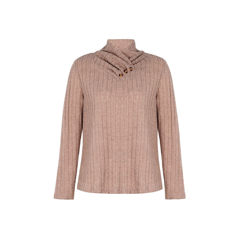 Autumn Women Clothing Long Sleeve Turtleneck Sweater