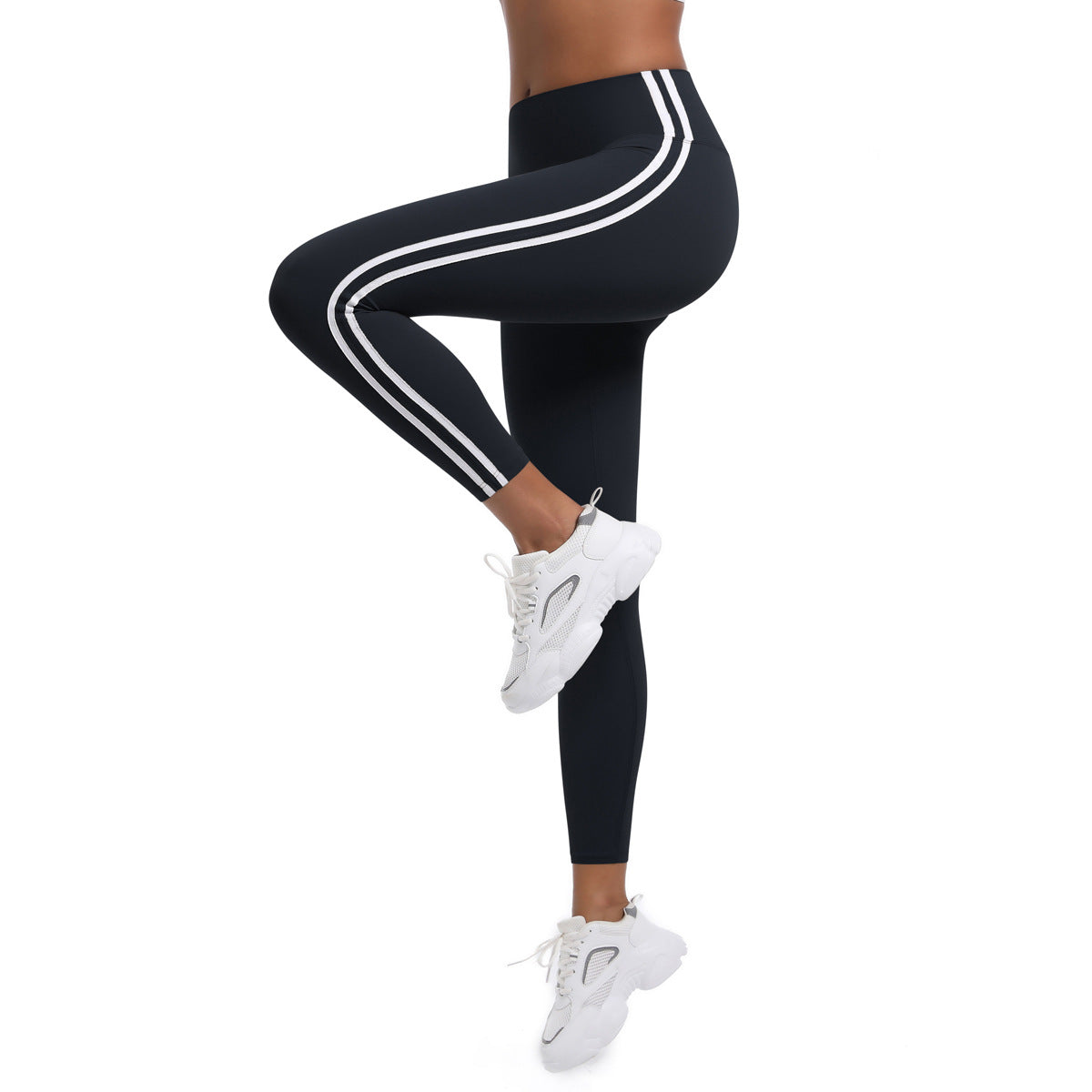 Arrival Yoga Pants Skinny Peach Hip Raise Slim Fit Pants Contrast Color Breathable Fitness Pants Quick Drying Sports Trousers
