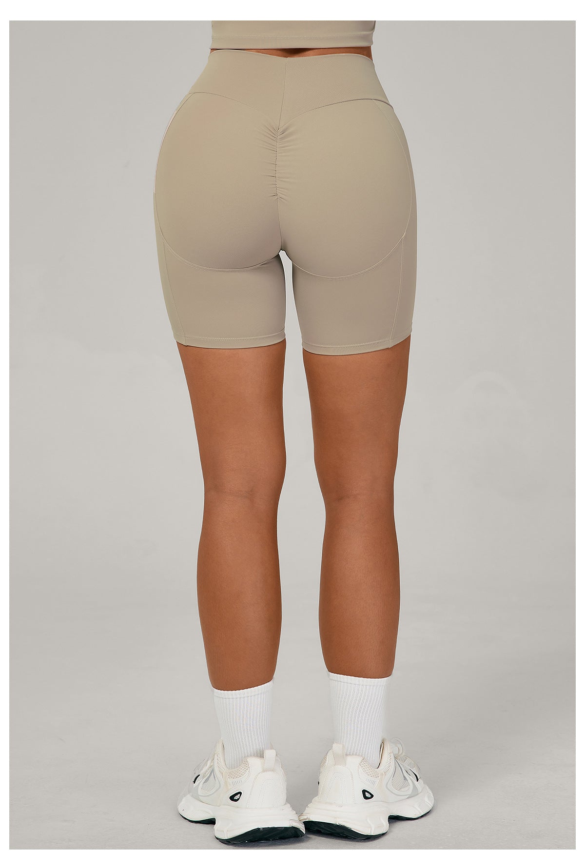 Autumn Sand Yoga Sports Shorts High Waist Tight Peach Hip Breathable Quick-Drying Running Workout Shorts