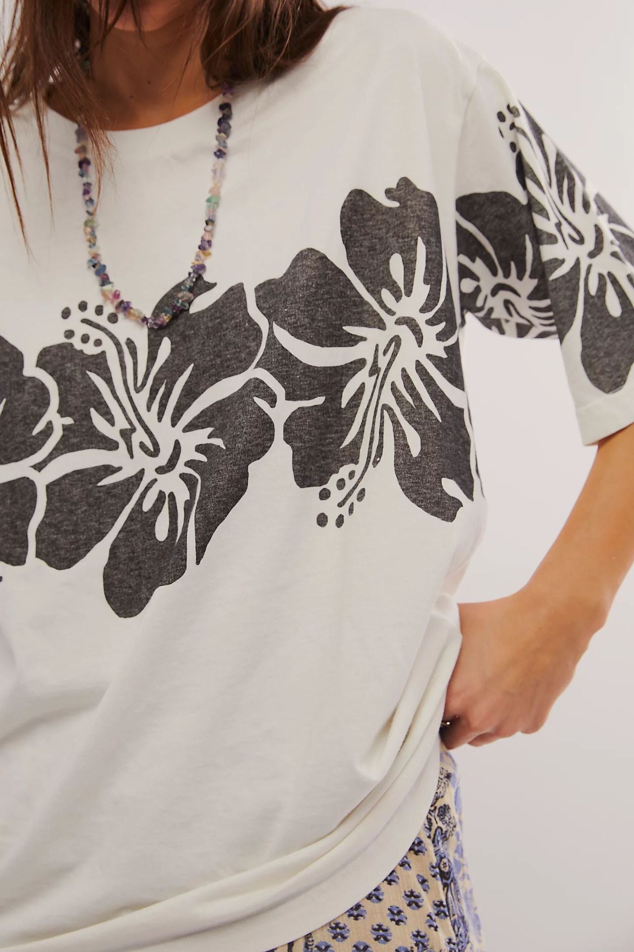 Autumn Women Clothing Top Personalized Printed Loose Short Sleeved T shirt Women