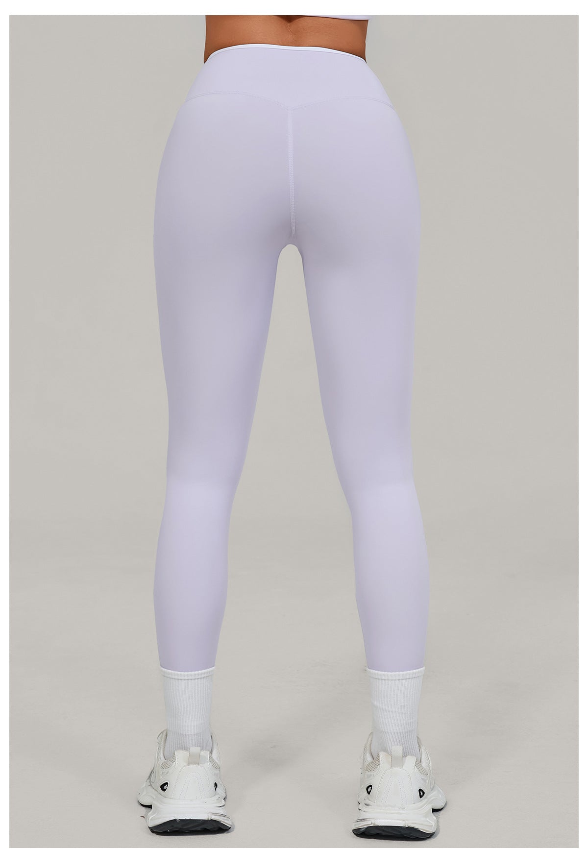 Nude Feel Skinny Yoga Pants Cross High Waist Contrast Color Tights Women Sports Running Fitness Pants