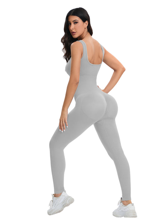 Sports Yoga Bodysuit Trousers Running Workout Quick Drying Breathable Seamless Knitted Peach Hip Slim Fit
