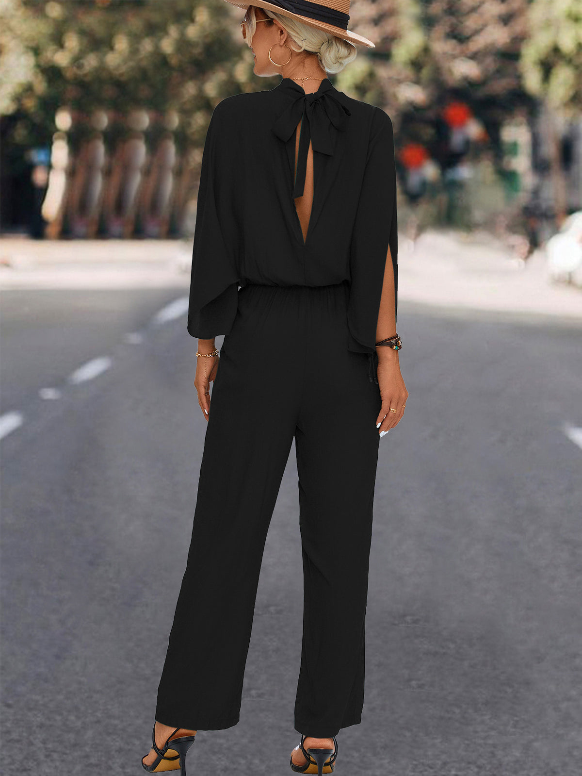 Women Clothing Popular Turtleneck Jumpsuit