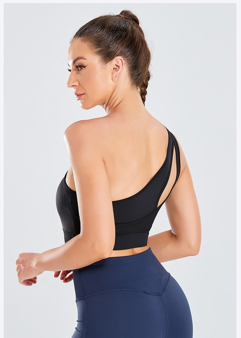 Sports Bra Women Sexy Beauty Vest Yoga Clothes Gather Shockproof Shaping Outer Wear Fitness One Piece Bra