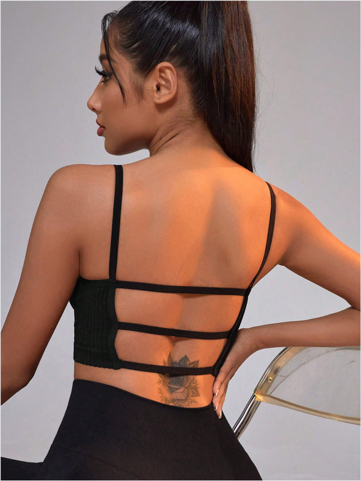 Sports Fitness Vest Sexy Beauty Back Yoga Straps Seamless Quick Drying Breathable Underwear
