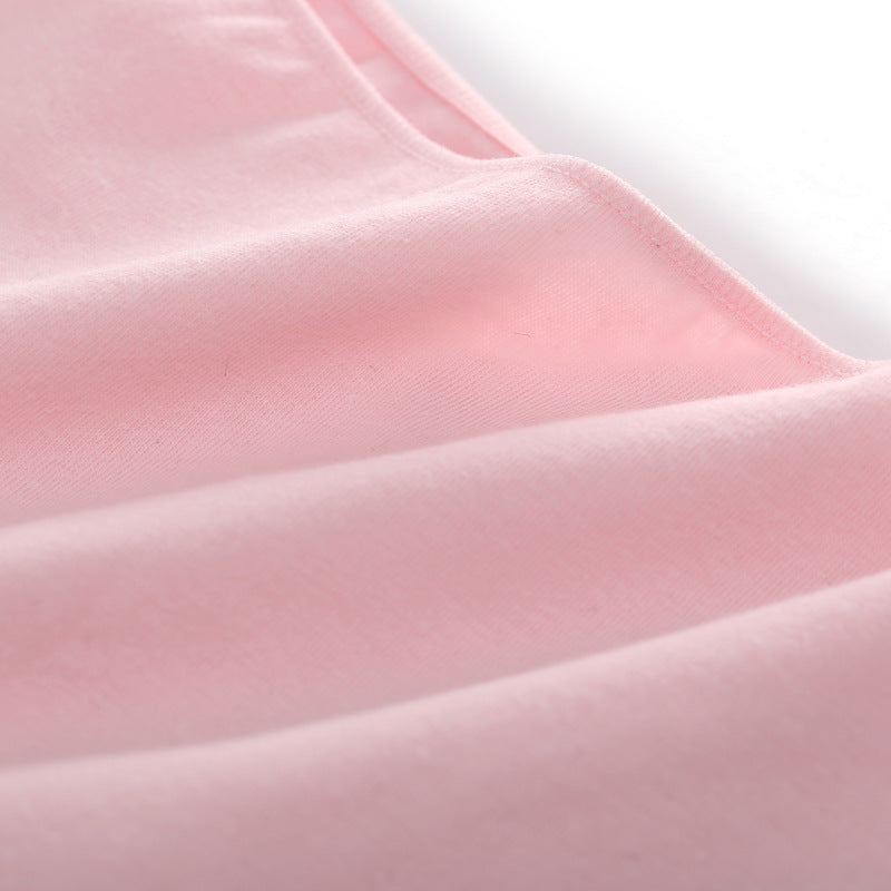 Women Briefs Basic Solid Color Cotton Underwear High Slit Comfortable T-Back