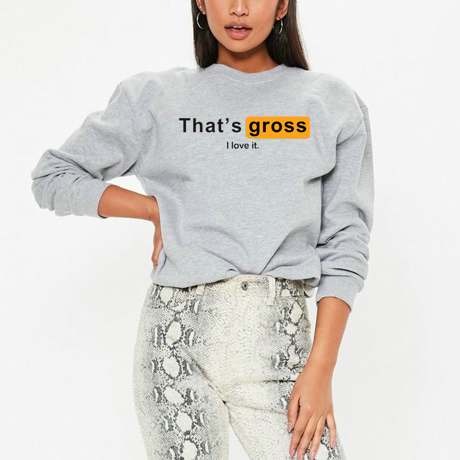 Street Drop Shoulder Loose Sweatshirt Women Clothing