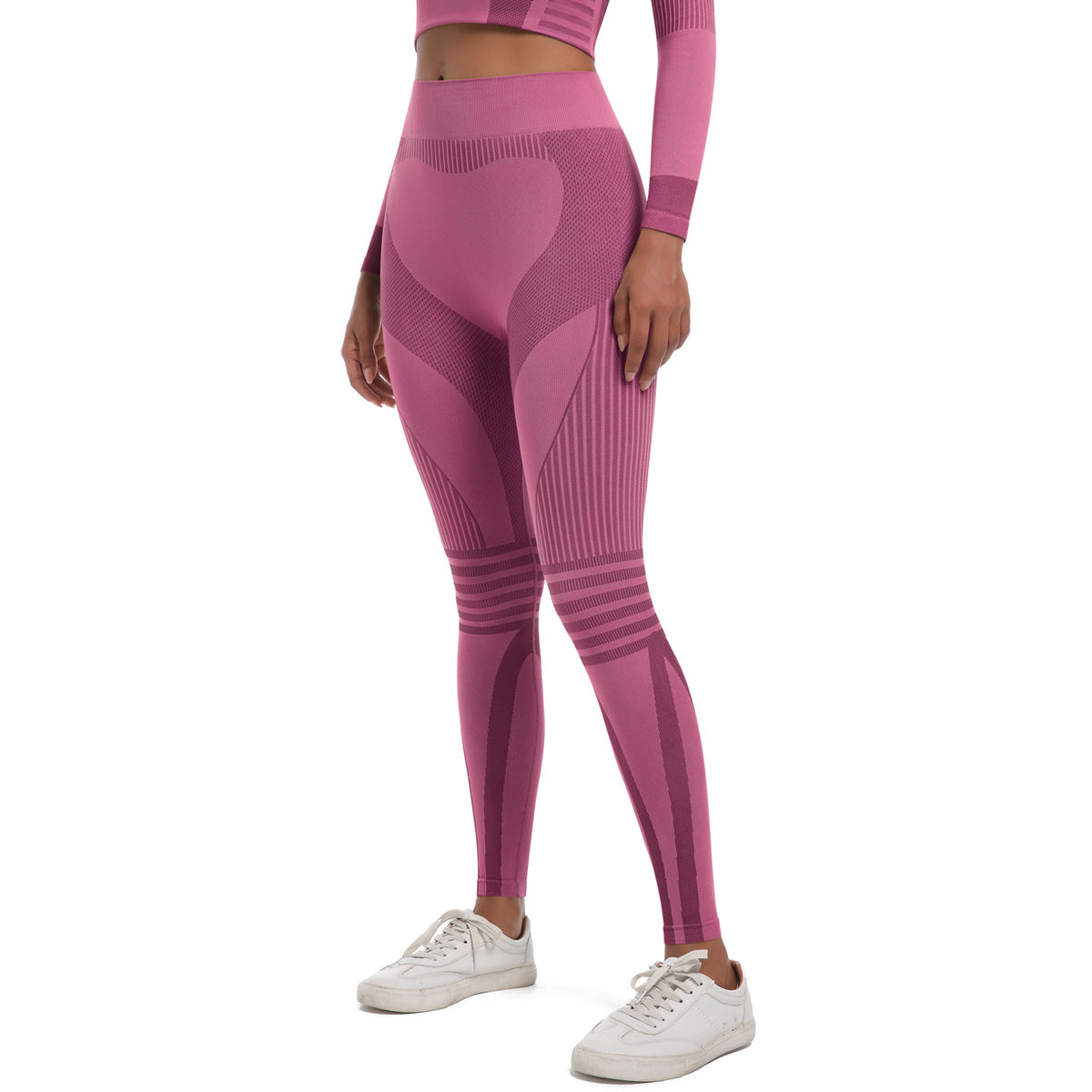 Seamless Knitted Yoga Pants Outdoor Sports Cycling Clothing Ski Women Thermal Underwear Fitness Pants Sets