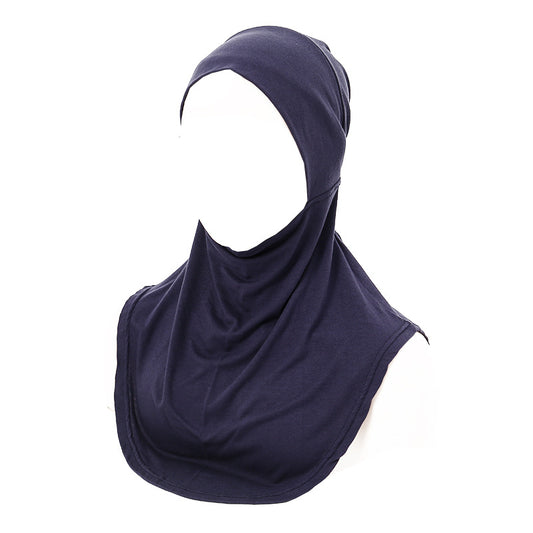 Large Sleeve Cap Mercerized Cotton Bottoming Hood Solid Color Soft Base Tam Shanter