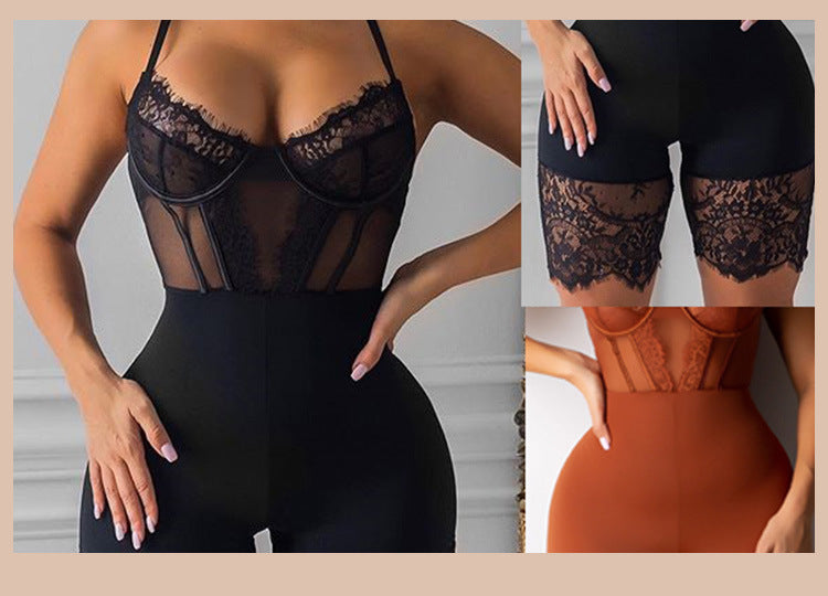 Sexy Lingerie Sexy Lingerie One-Piece Mesh Sexy See-through Lace Edge Sling