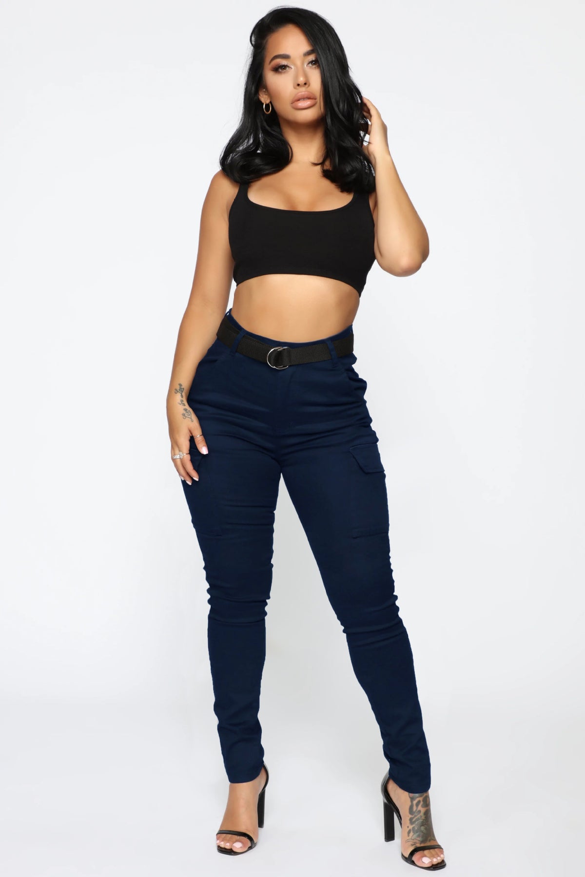 Casual Women Pants Four Seasons Trousers Skinny Sports Stretch Belt Sports Pants
