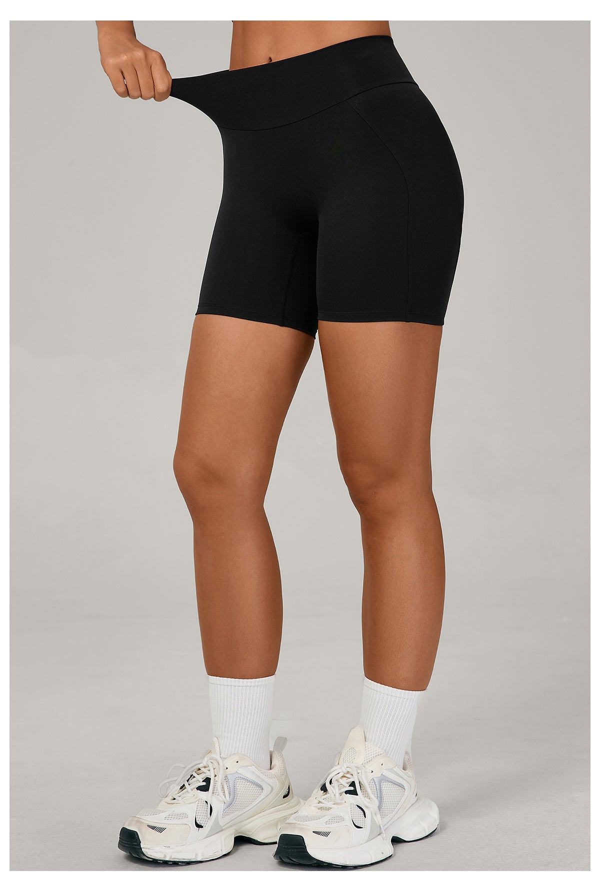 Autumn Sand Yoga Sports Shorts High Waist Tight Peach Hip Breathable Quick-Drying Running Workout Shorts
