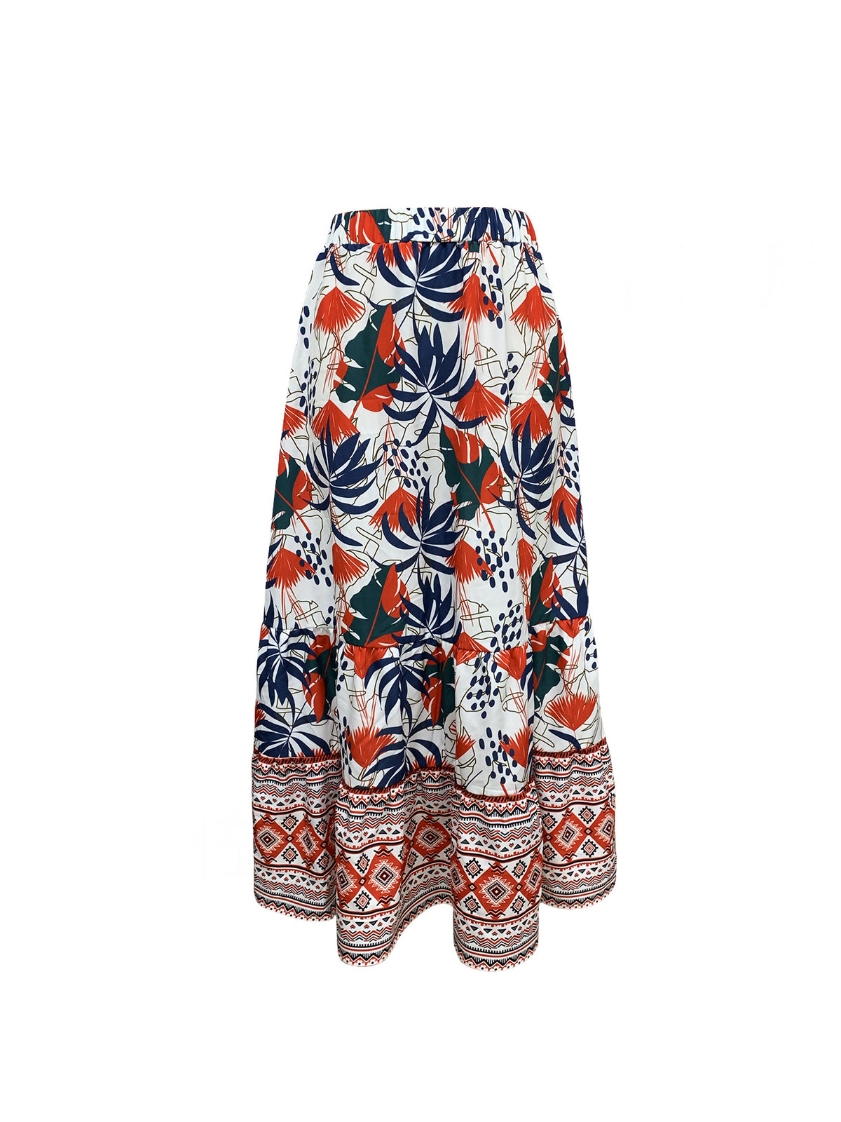 Spring Summer Women Casual Print Holiday Skirt