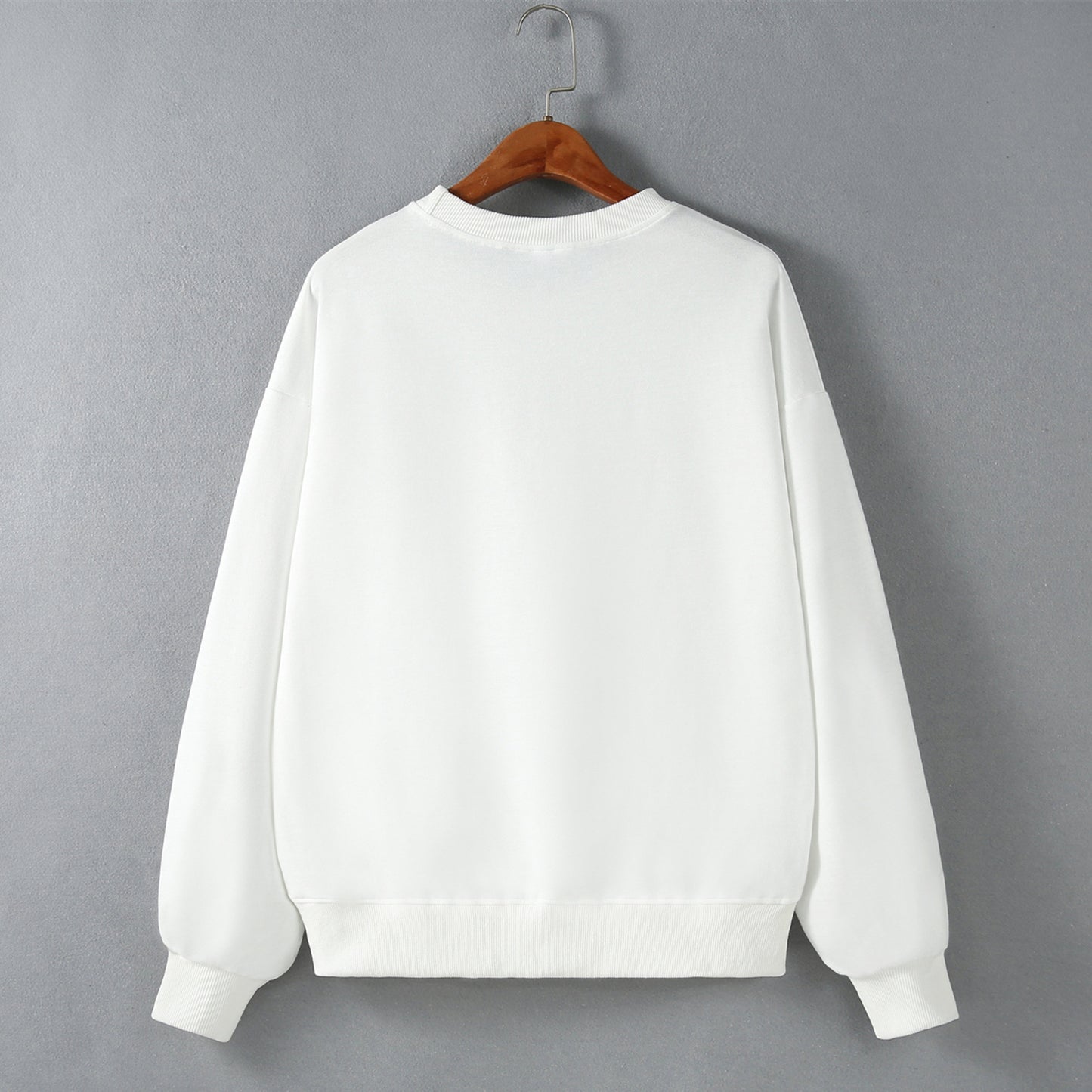 Street Hipster Drop Shoulder Loose Long Sleeve Sweatershirt Women Clothing Autumn Winter