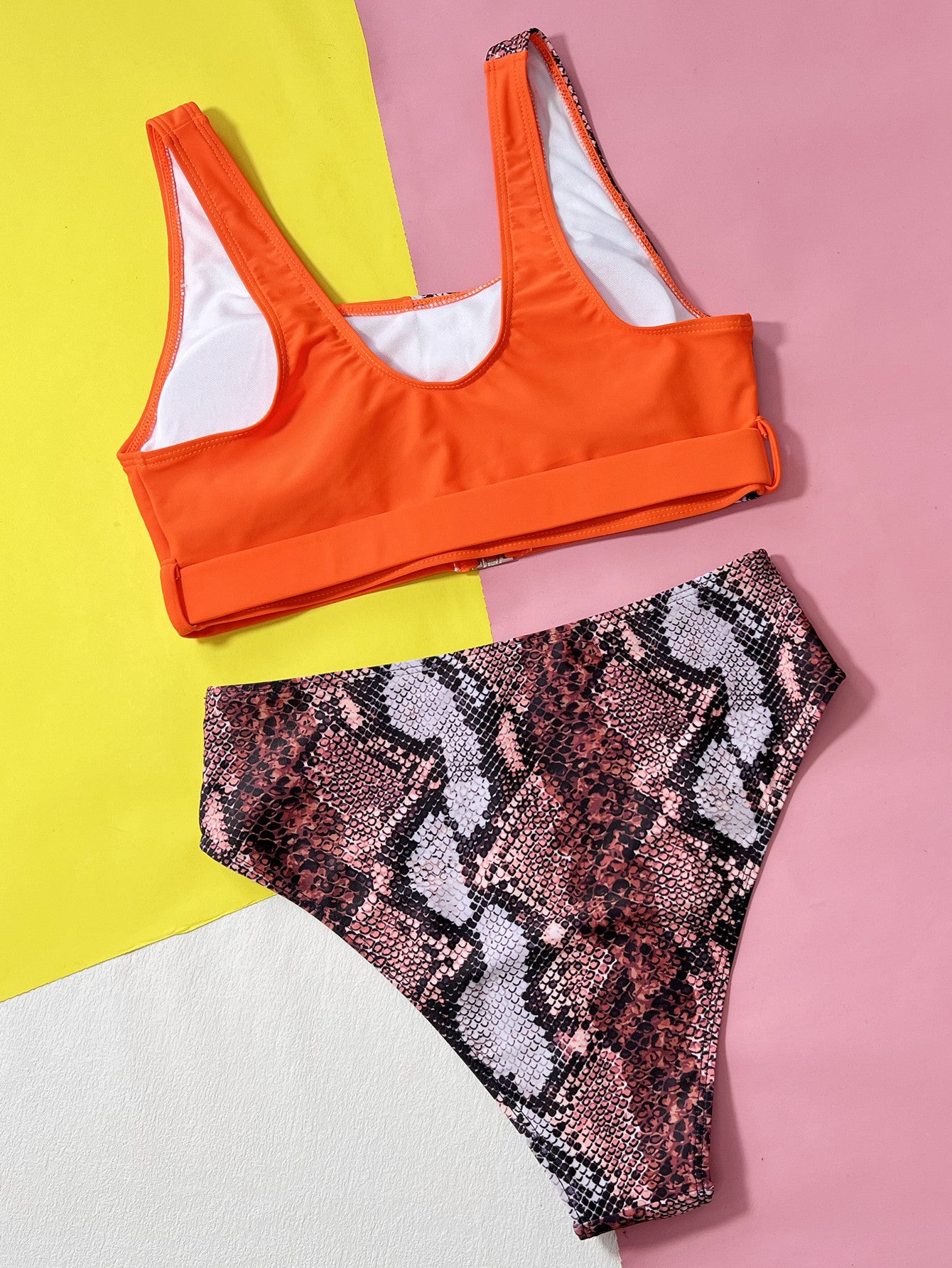 Swimsuit Bikini Printed Sexy Women Seperated Swimwear Triangle Bikini