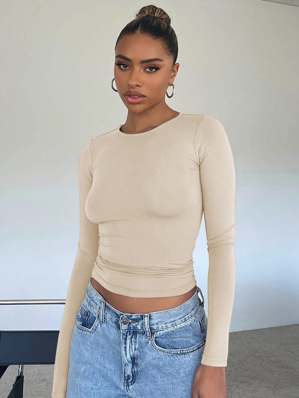 Y2g Tight Casual Long Sleeve Breathable Base Shirt Outer Wear Moisture Wicking T shirt