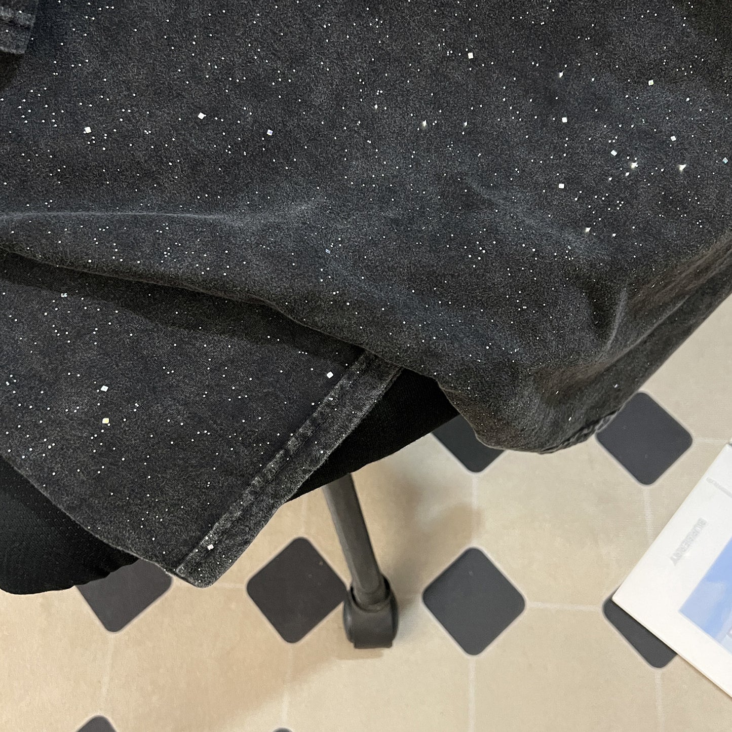 Starry Wash Vintage Cotton Loose Top Women Niche Design Washed Distressed Short Sleeved T shirt