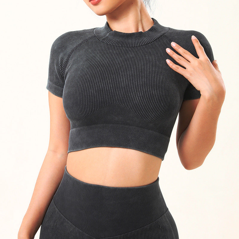 Frosted Black Short Sleeve