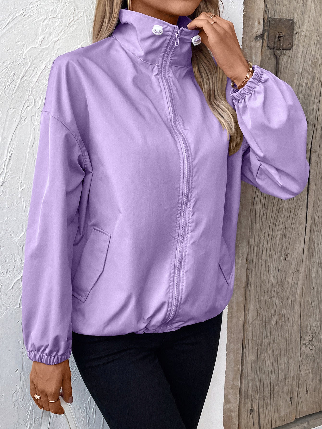 Women Clothing Waterproof Outdoor Sports Casual Raincoat Casual Coat Jacket Top Women