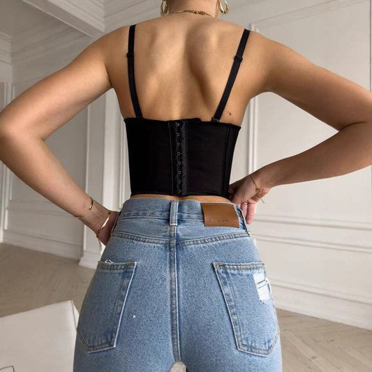 Women Clothing Vest Sexy Inner Suspender Outer Wear Boning Corset Corset Tube Top