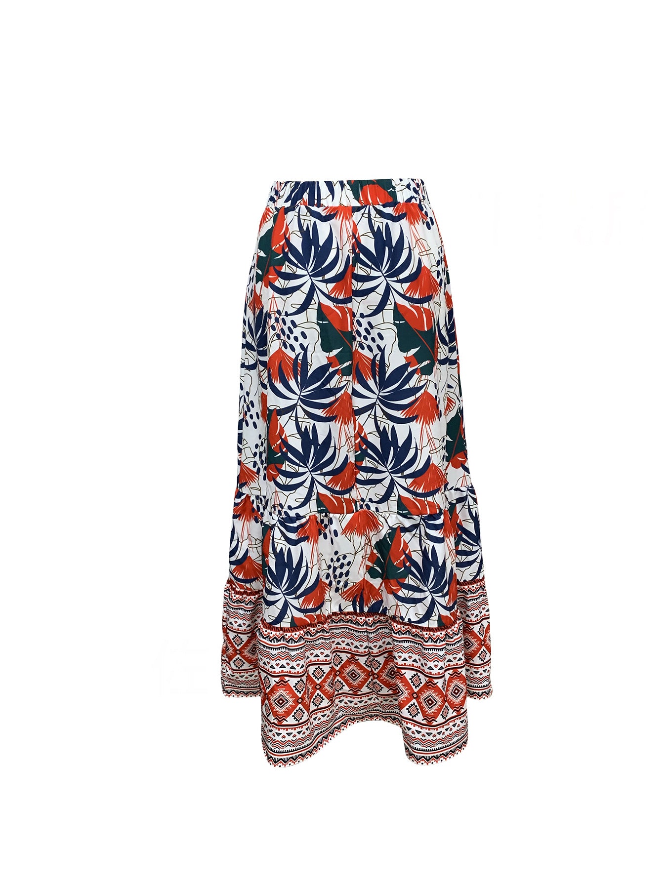 Spring Summer Women Casual Print Holiday Skirt