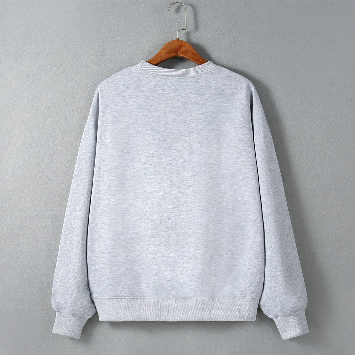 Street Hipster off Shoulder Loose round Neck Long Sleeve Sweatshirt Casual Women Clothing Autumn Winter