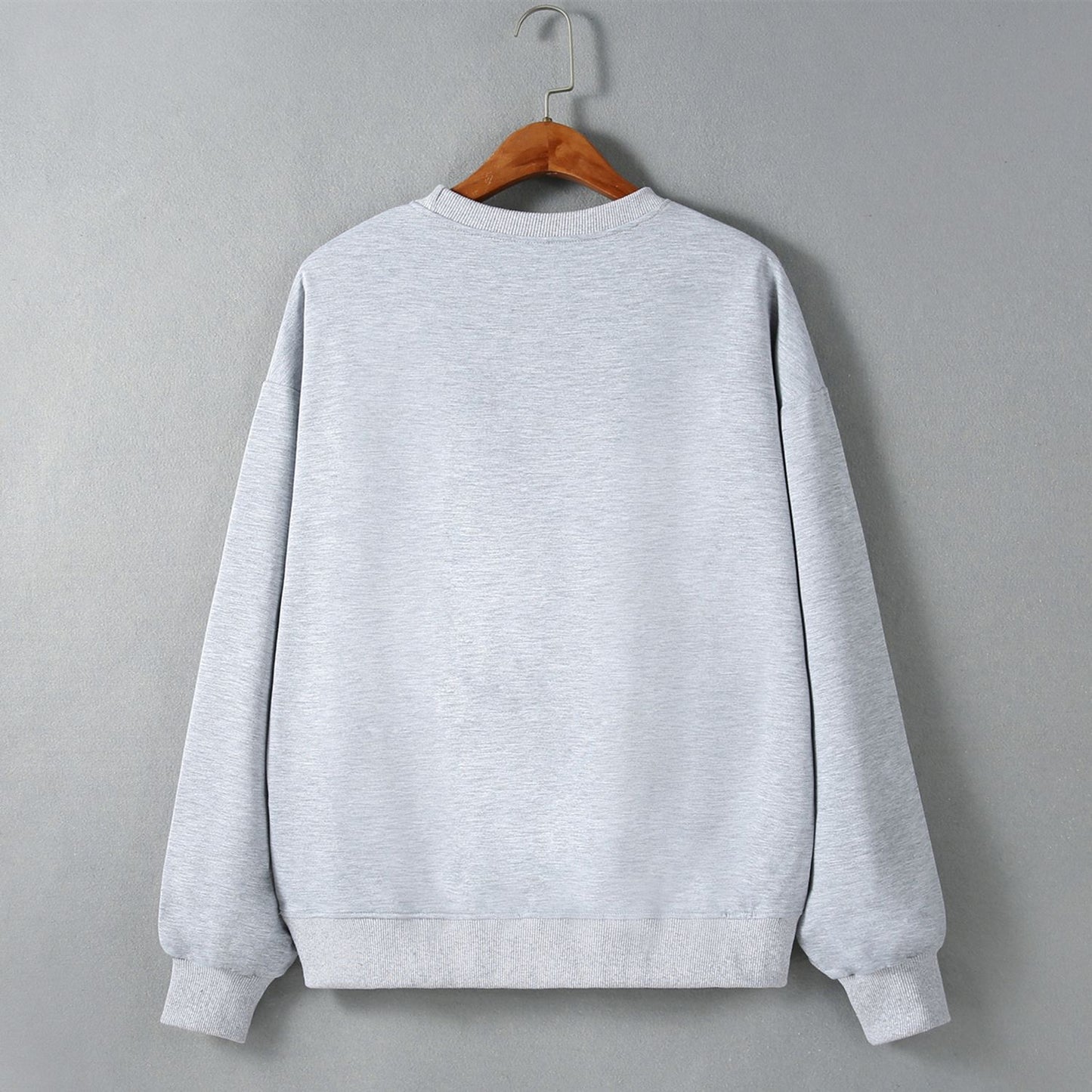 Street Hipster Drop Shoulder Loose Long Sleeve Sweatershirt Women Clothing Autumn Winter