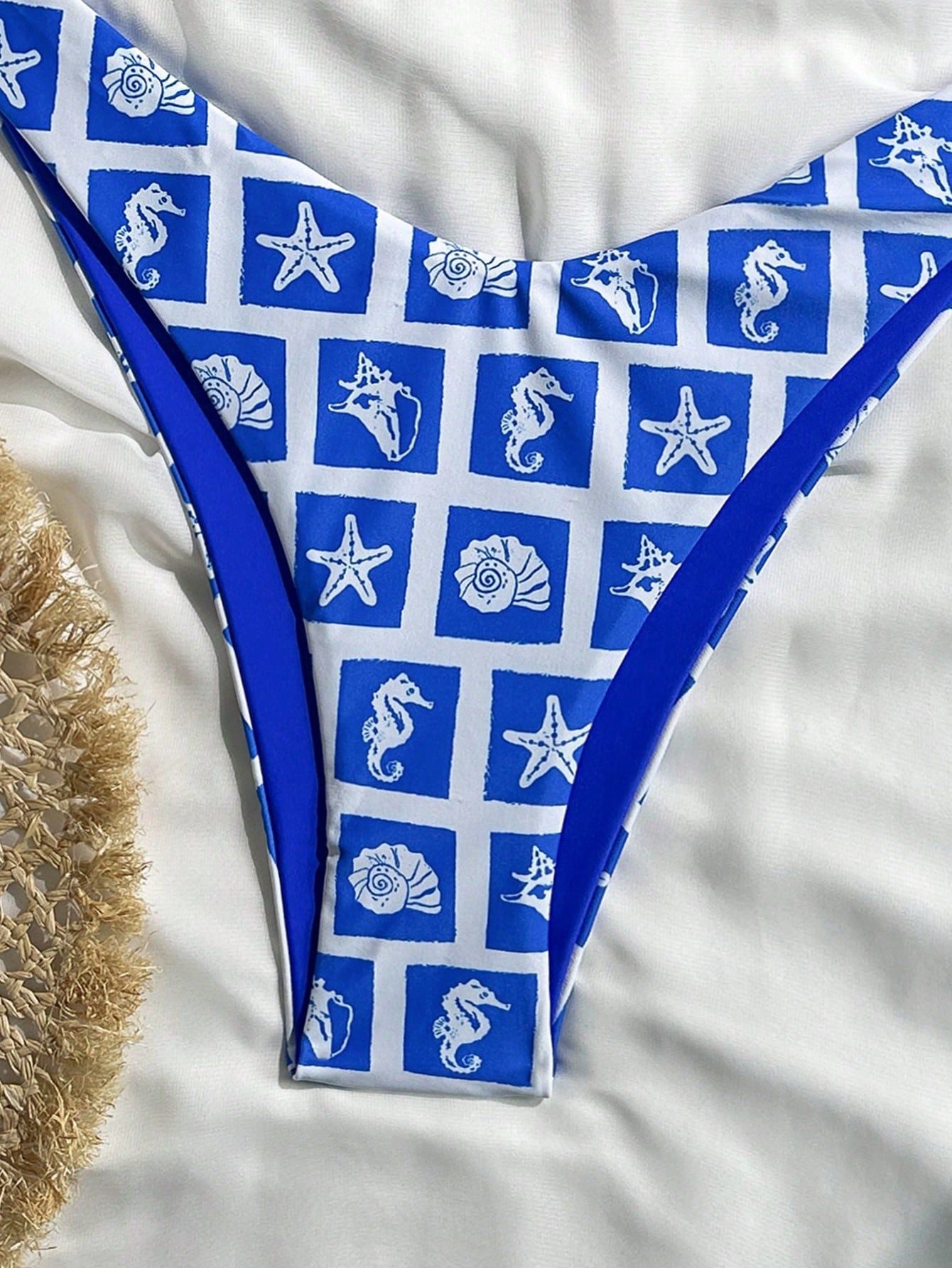 Swimwear Bikini Sexy Halter Lace up Bikini Women Fresh Split Swimsuit