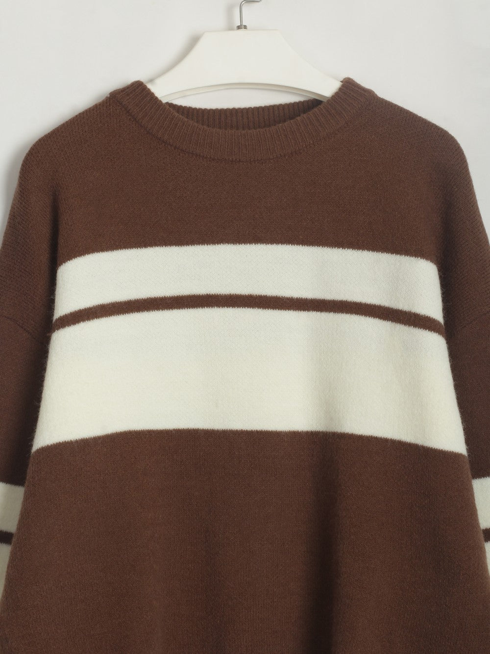 Women Clothing Colorblock All Matching Top Simple Classic Casual Sweater