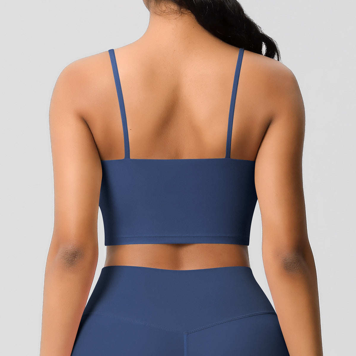Yoga Jacket Sports Solid Color Underwear with Chest Pad Thin Strap Beauty Back Fitness Vest Camisole Yoga Clothes