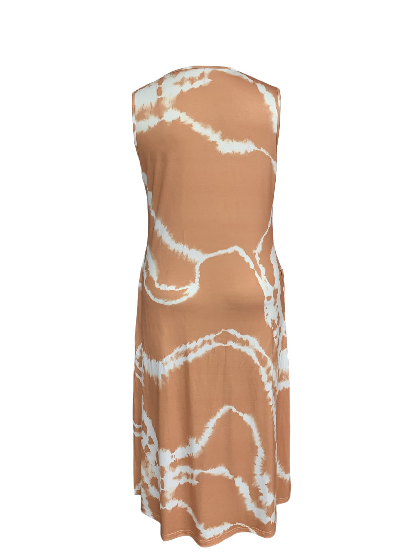 Spring Summer Casual Printing plus Size Women Sleeveless Dress