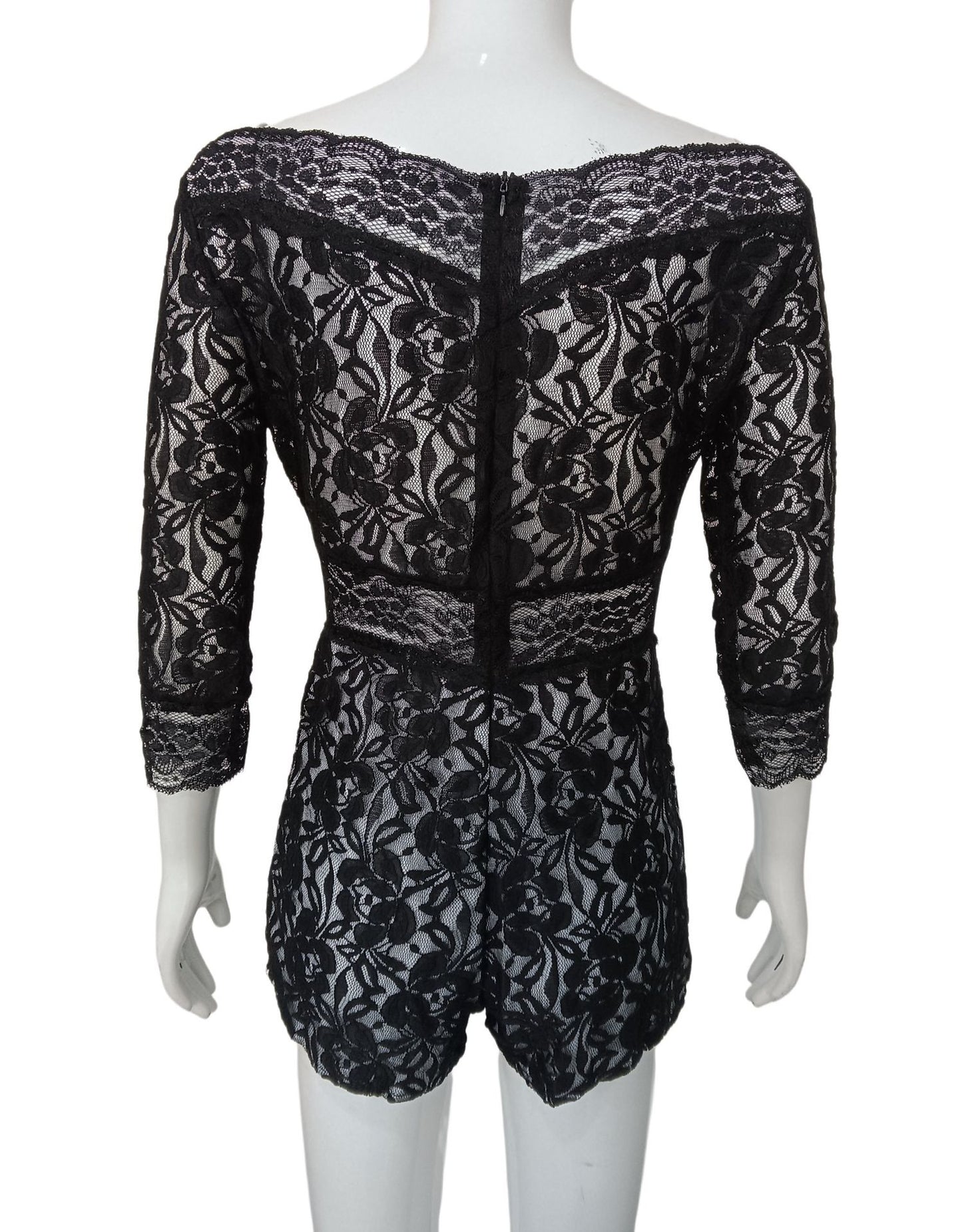 Women Clothing Lace off Shoulder Short-Sleeved Jumpsuit Women Summer Design Slimming Shorts