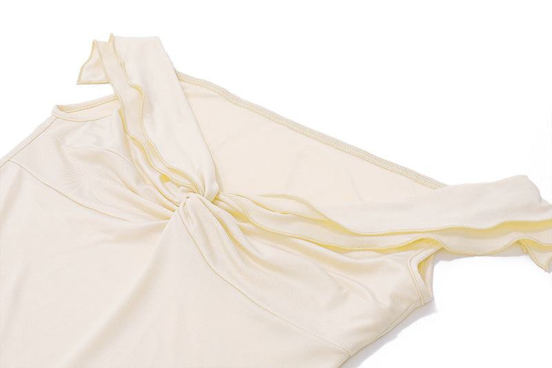 Summer Women Sexy Cropped Low Cut Short Vest French Pleated Skirt Set Women