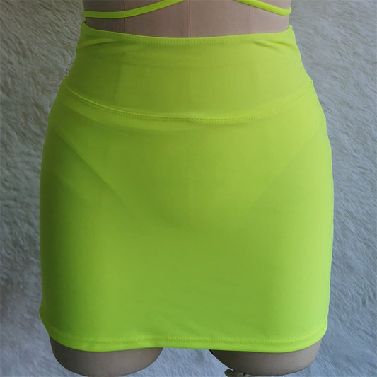 Fluorescent Yellow Skirt