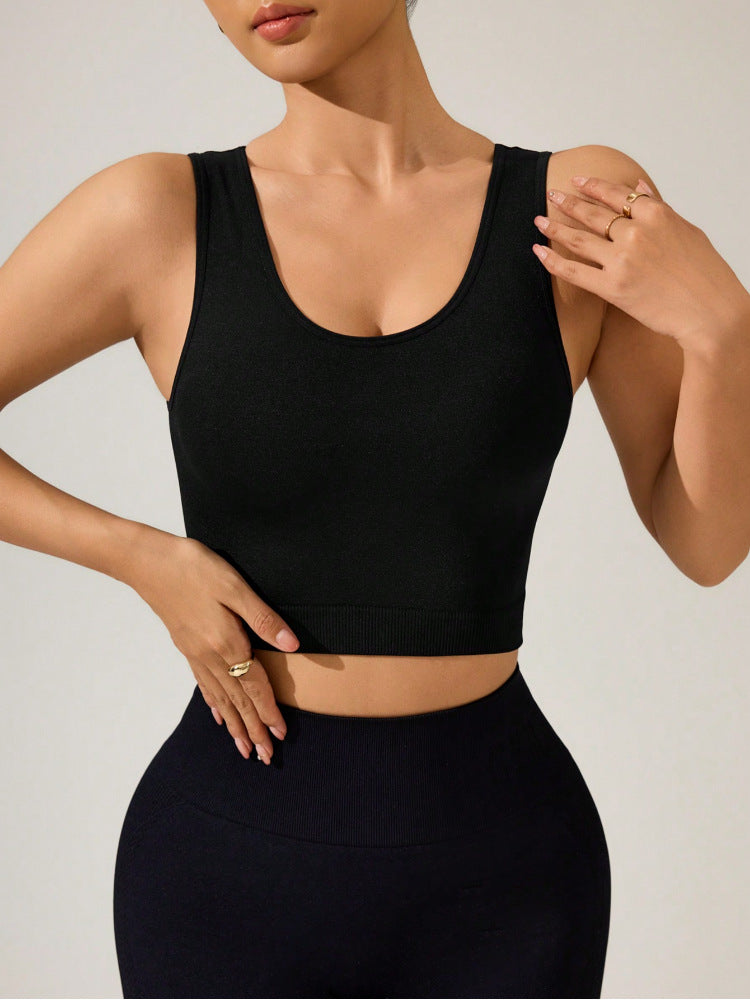 Outdoor Sports High Strength Fitness Vest Sports Back Shaping Underwear Yoga Jacket Four Sided Elastic