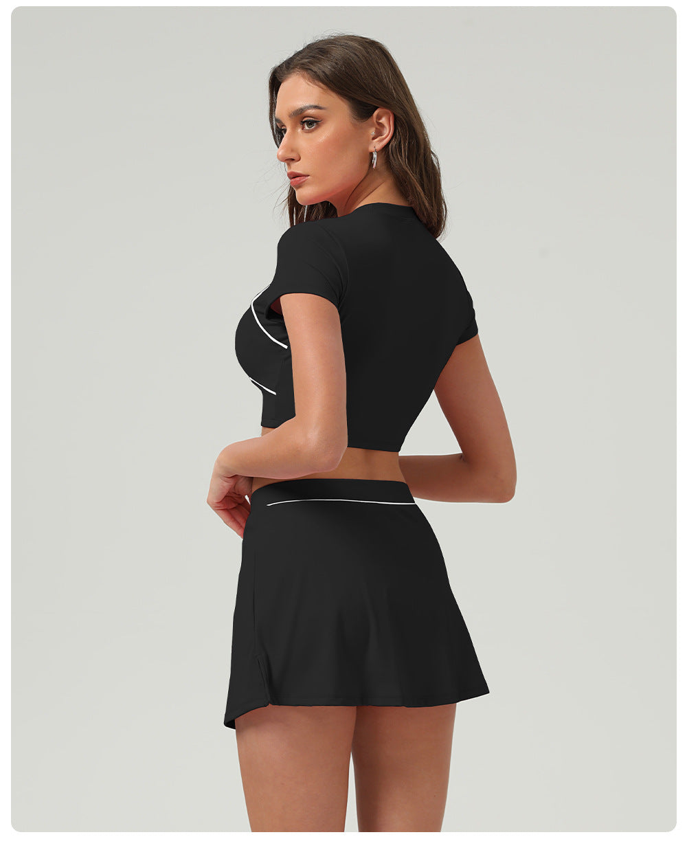 Quick Drying Exercise Top Women Short Sleeved Running Summer Training Fitness T shirt Contrast Color Yoga Clothing Top Vest