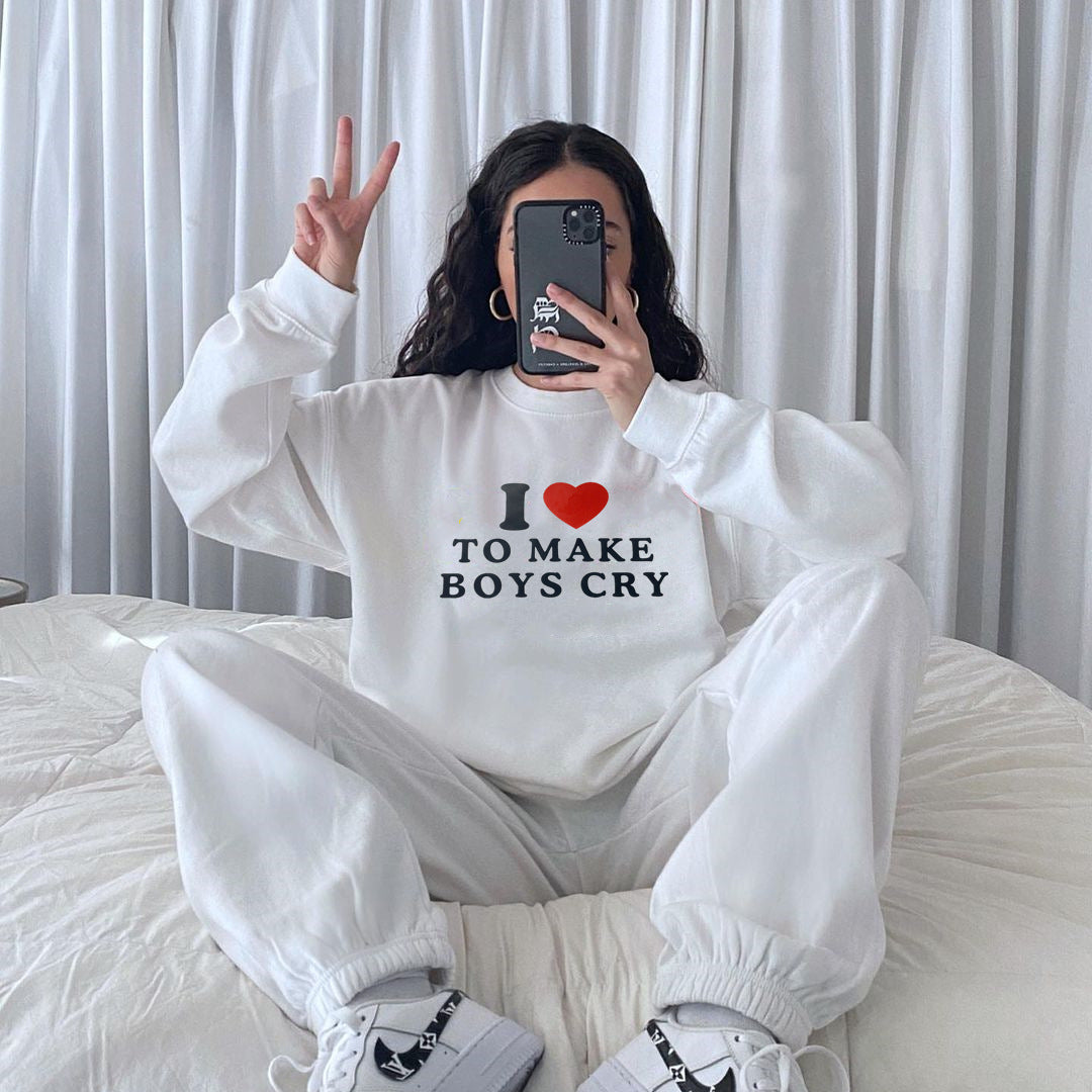 Street Hipster Loose Long Sleeve Sweatershirt Women Clothing