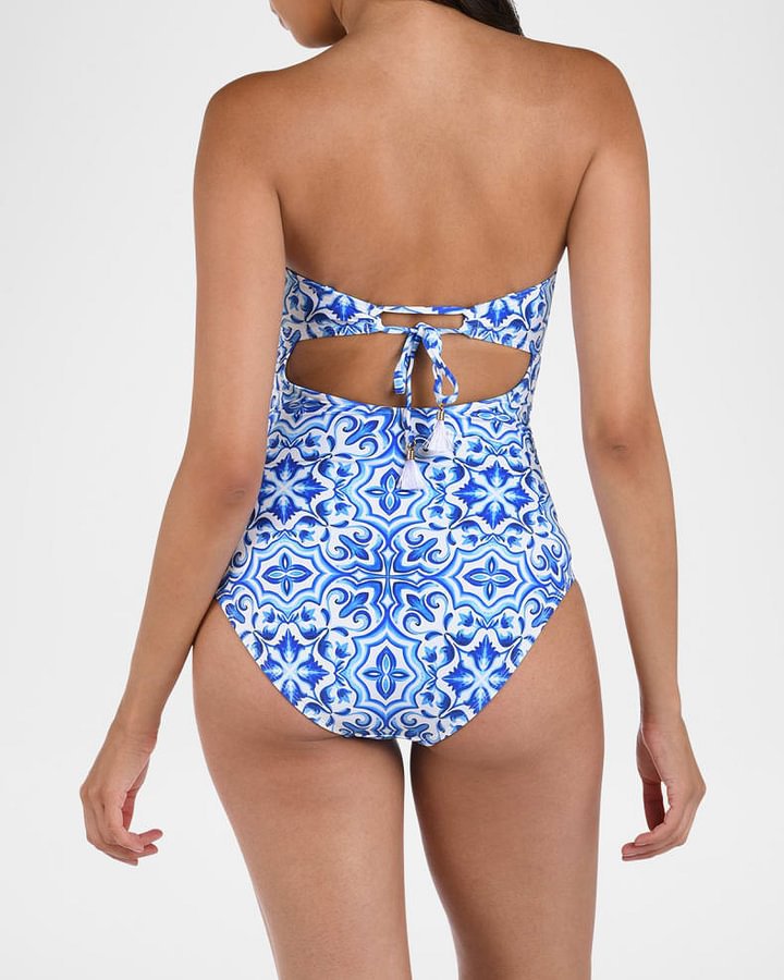 Slimming Printed One Piece Swimsuit Women
