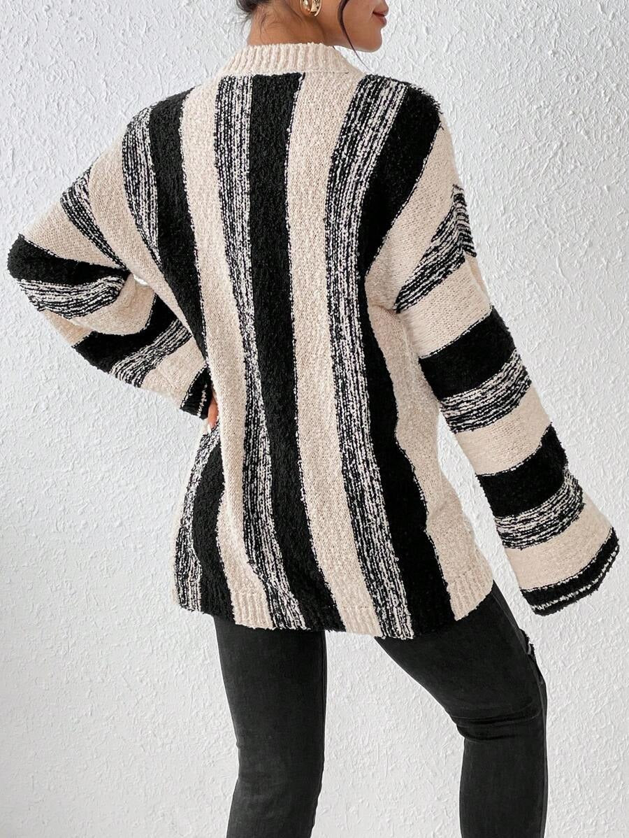 Autumn Winter Pullover Long Sleeve Loose Casual Women Sweater Knitwear
