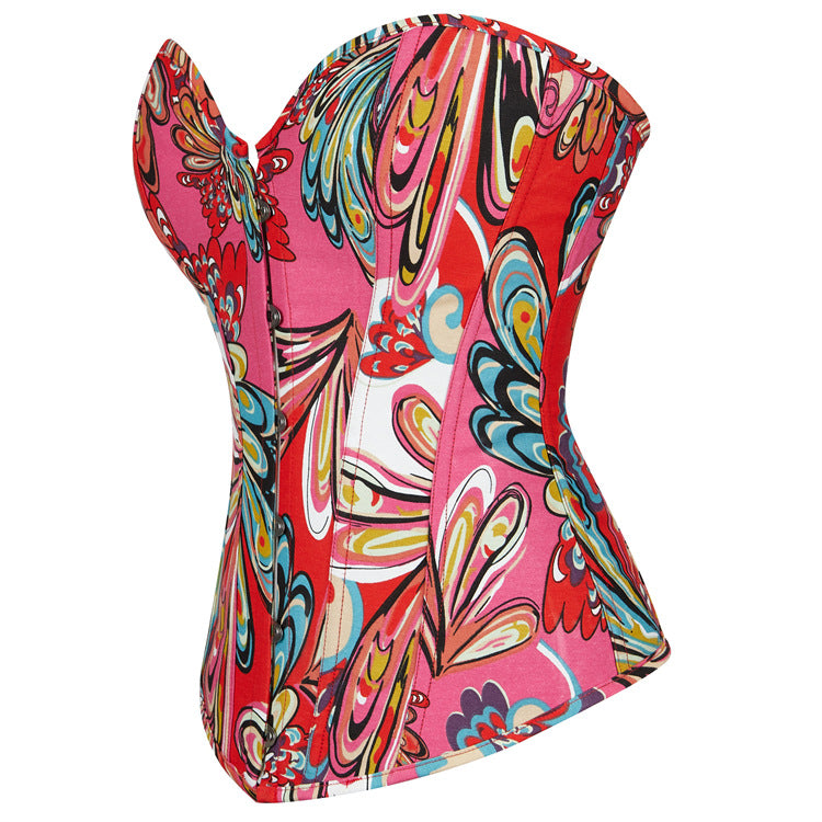 Women Painted Court Body Shaping Tunic