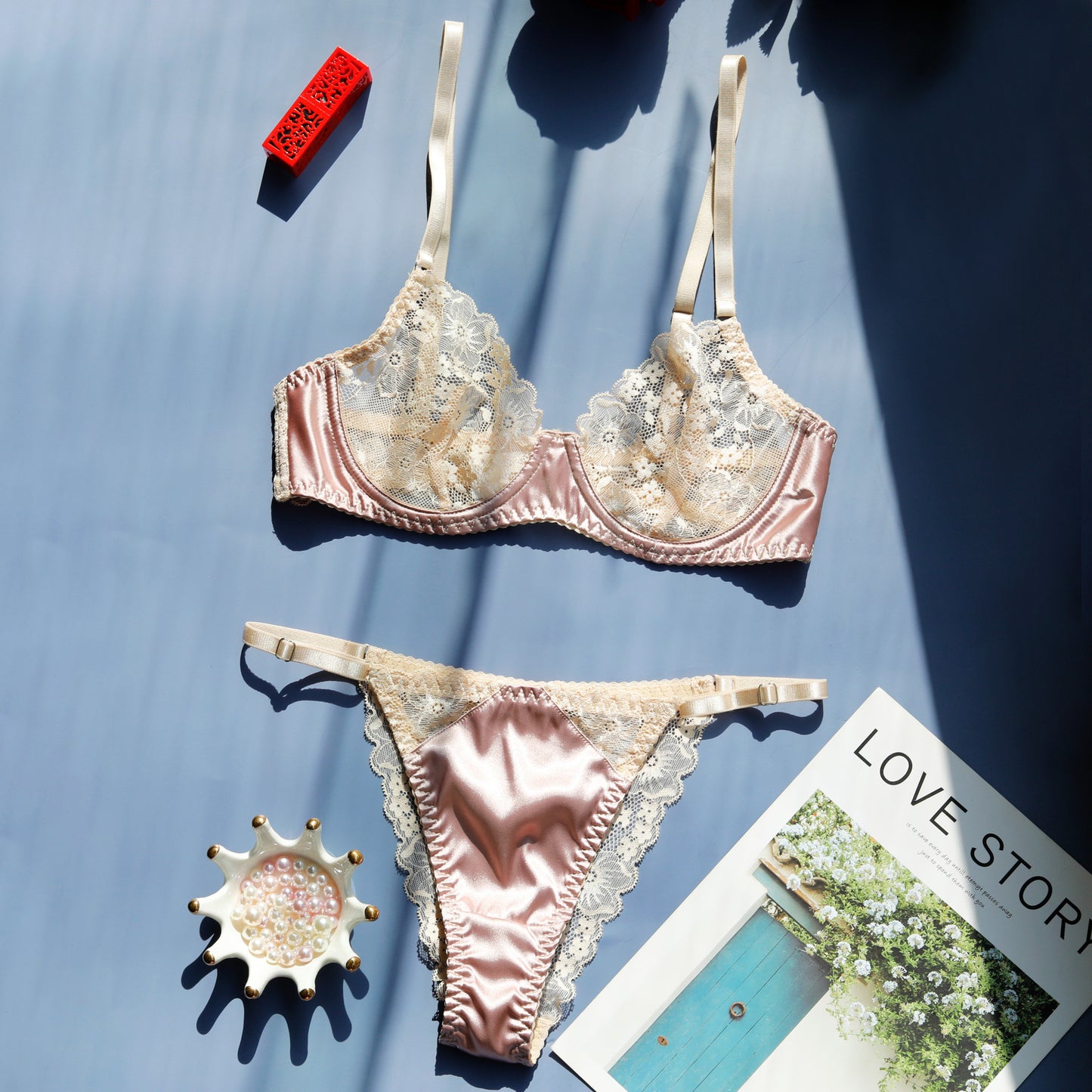 Sexy Lingerie Set See through Sexy Lace Bra Elegant Women Underwear