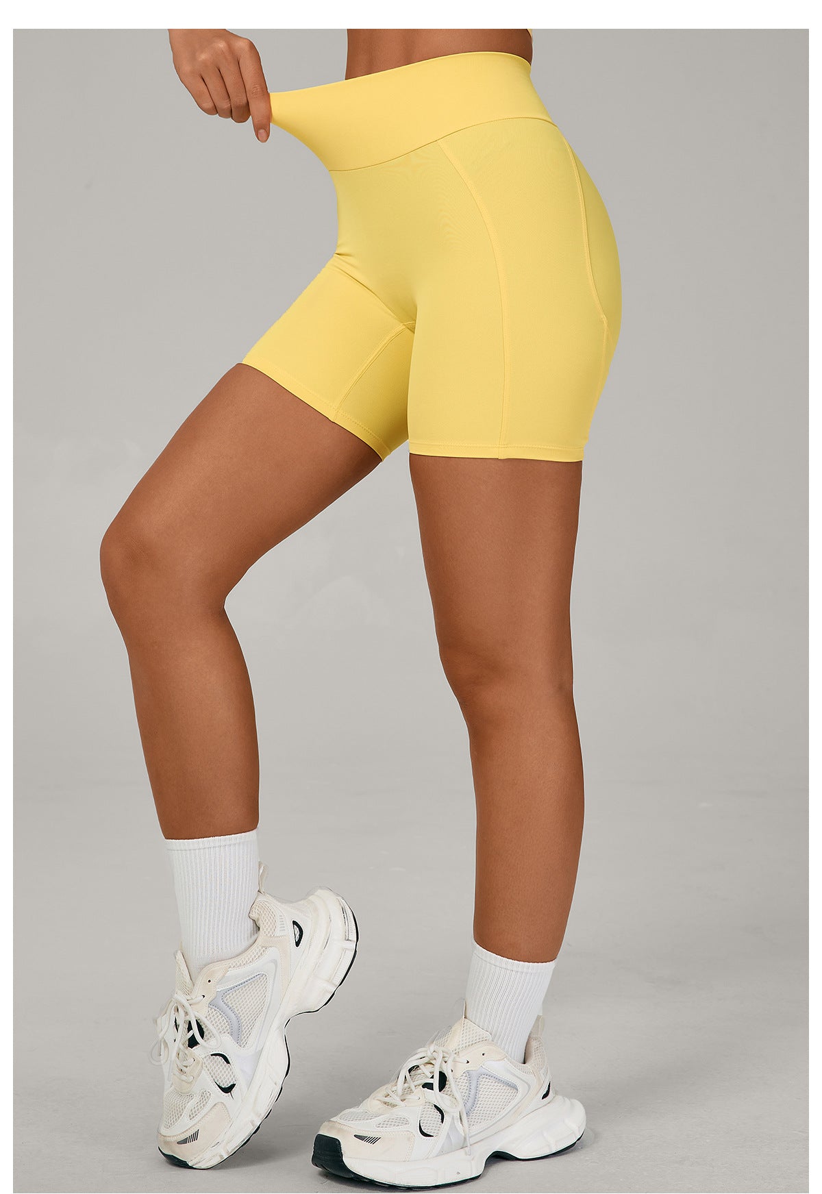 Autumn Sand Yoga Sports Shorts High Waist Tight Peach Hip Breathable Quick-Drying Running Workout Shorts