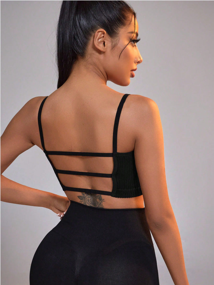 Sports Fitness Vest Sexy Beauty Back Yoga Straps Seamless Quick Drying Breathable Underwear