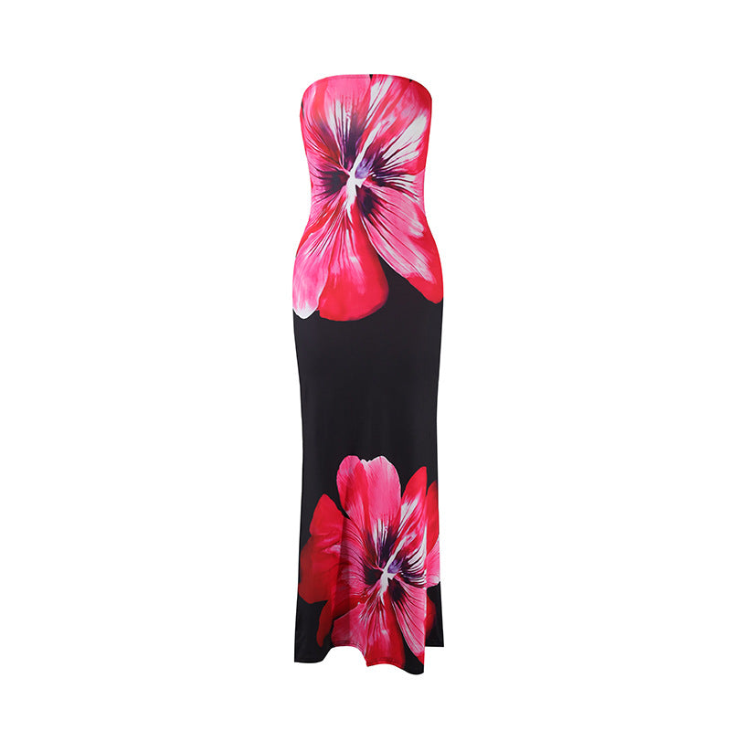Black and rose red
