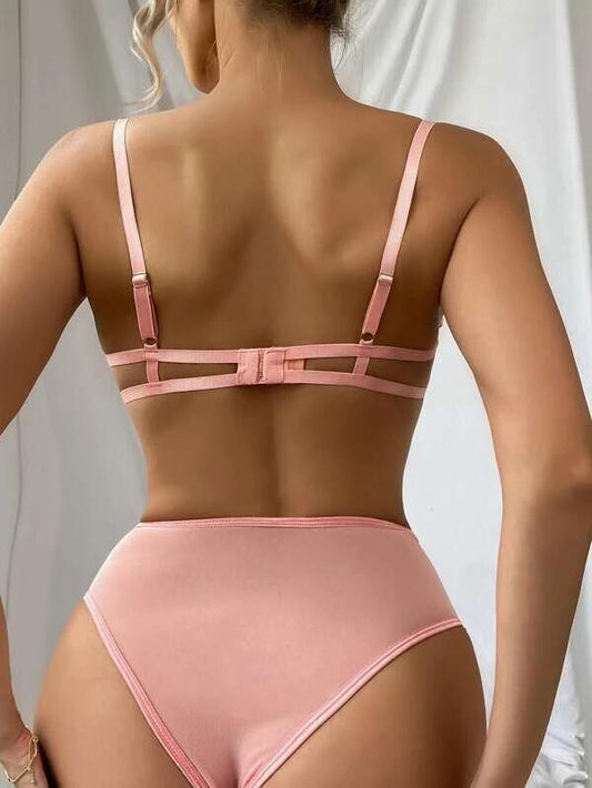 Sexy Lingerie Embroidered Three-Point Sexy Two-Piece Suit Underwear Set
