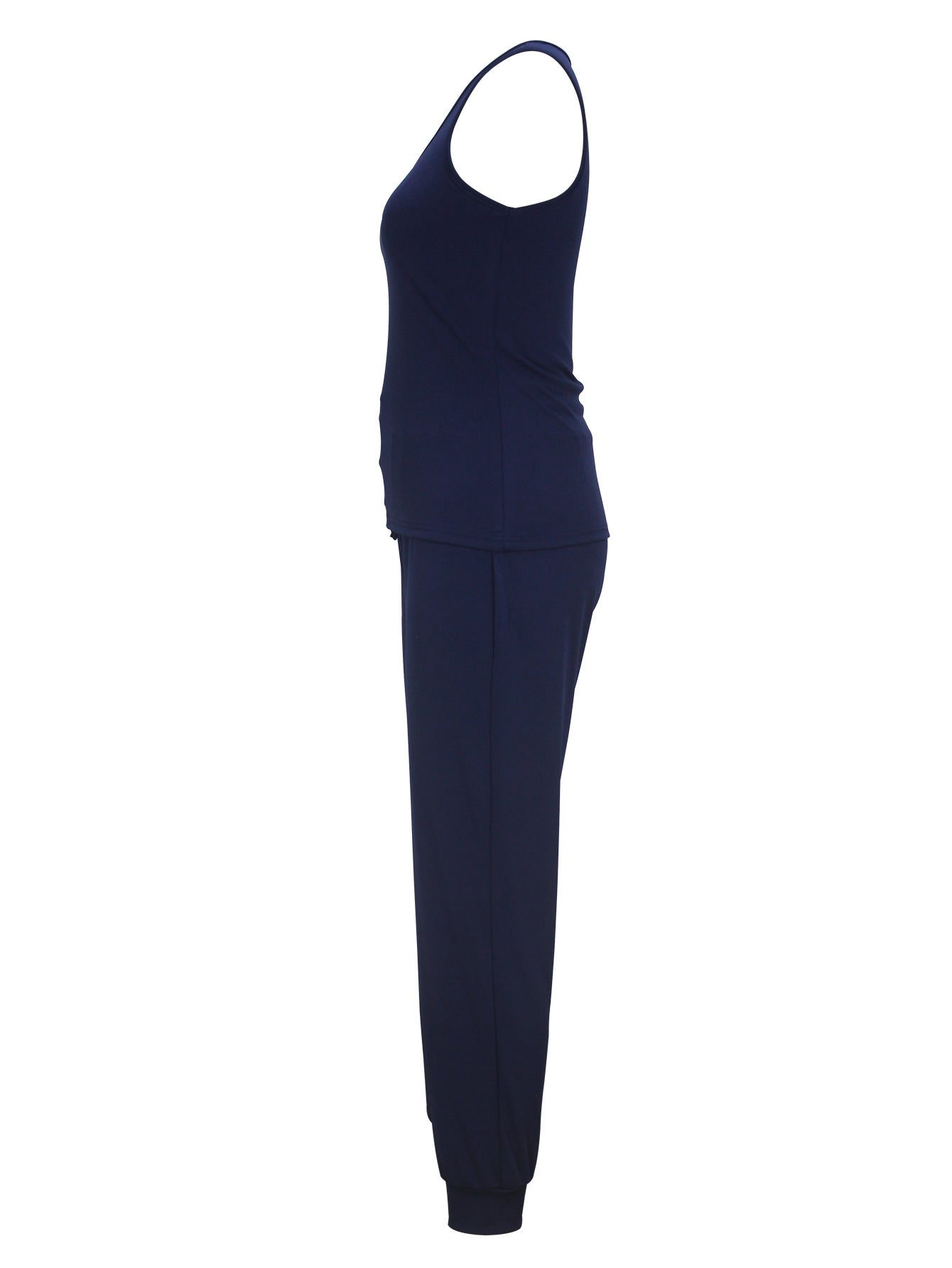 Women Clothing Elegant Vest Pants Sets Casual Solid Color
