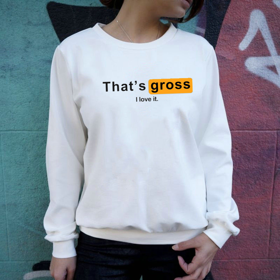 Street Drop Shoulder Loose Sweatshirt Women Clothing