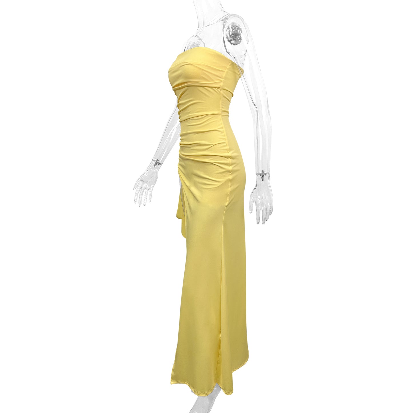 Dress Summer Sexy Side Slit Irregular Asymmetric Hip Wrapped Dress