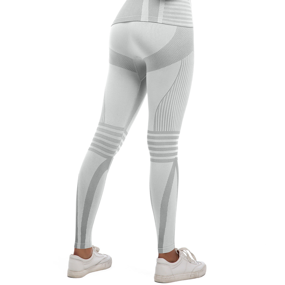 Seamless Knitted Yoga Pants Outdoor Sports Cycling Clothing Ski Women Thermal Underwear Fitness Pants Sets